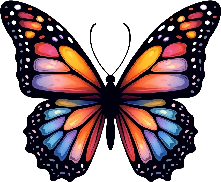 Colorful Butterfly Illustration